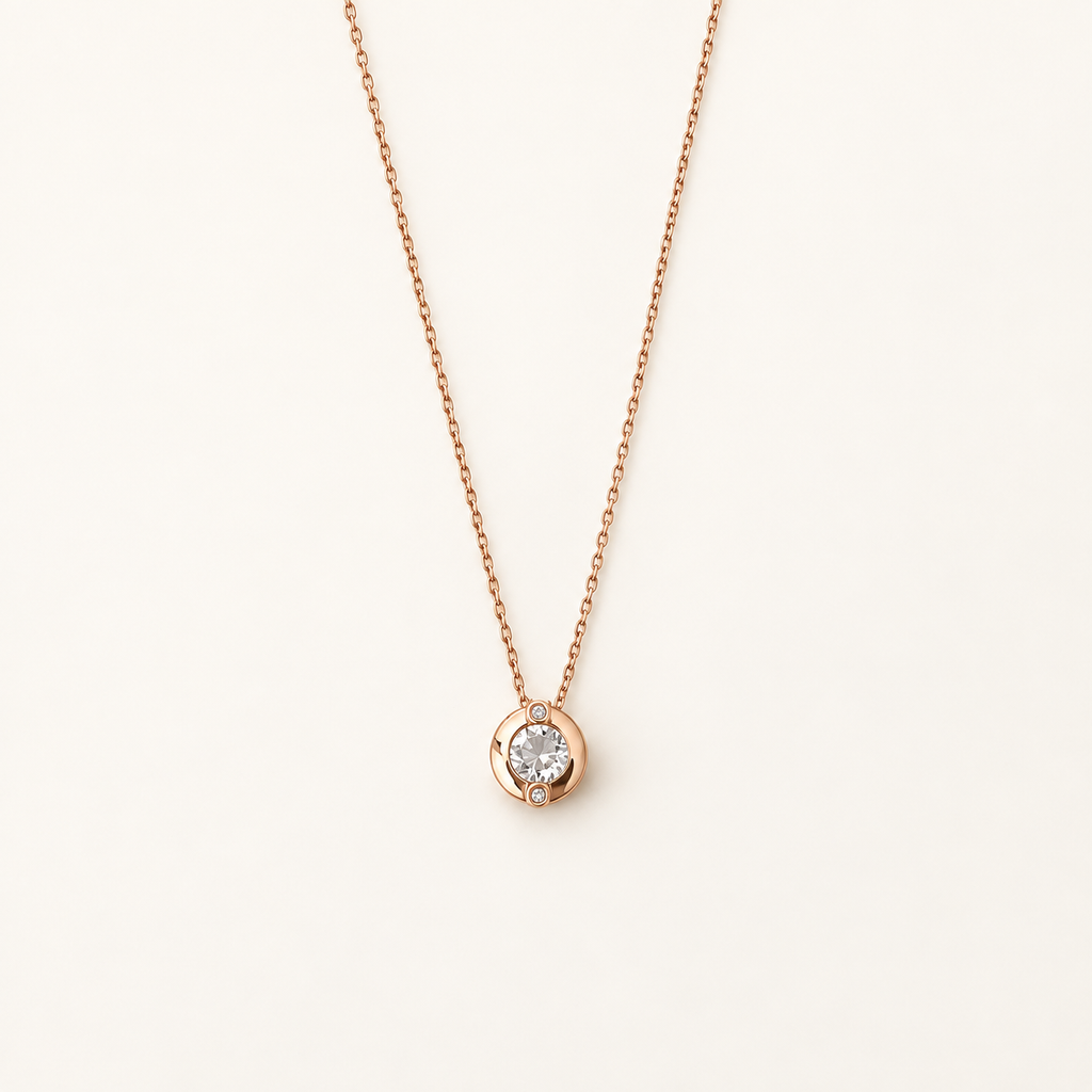 Orbit Crystal Pendant Necklace