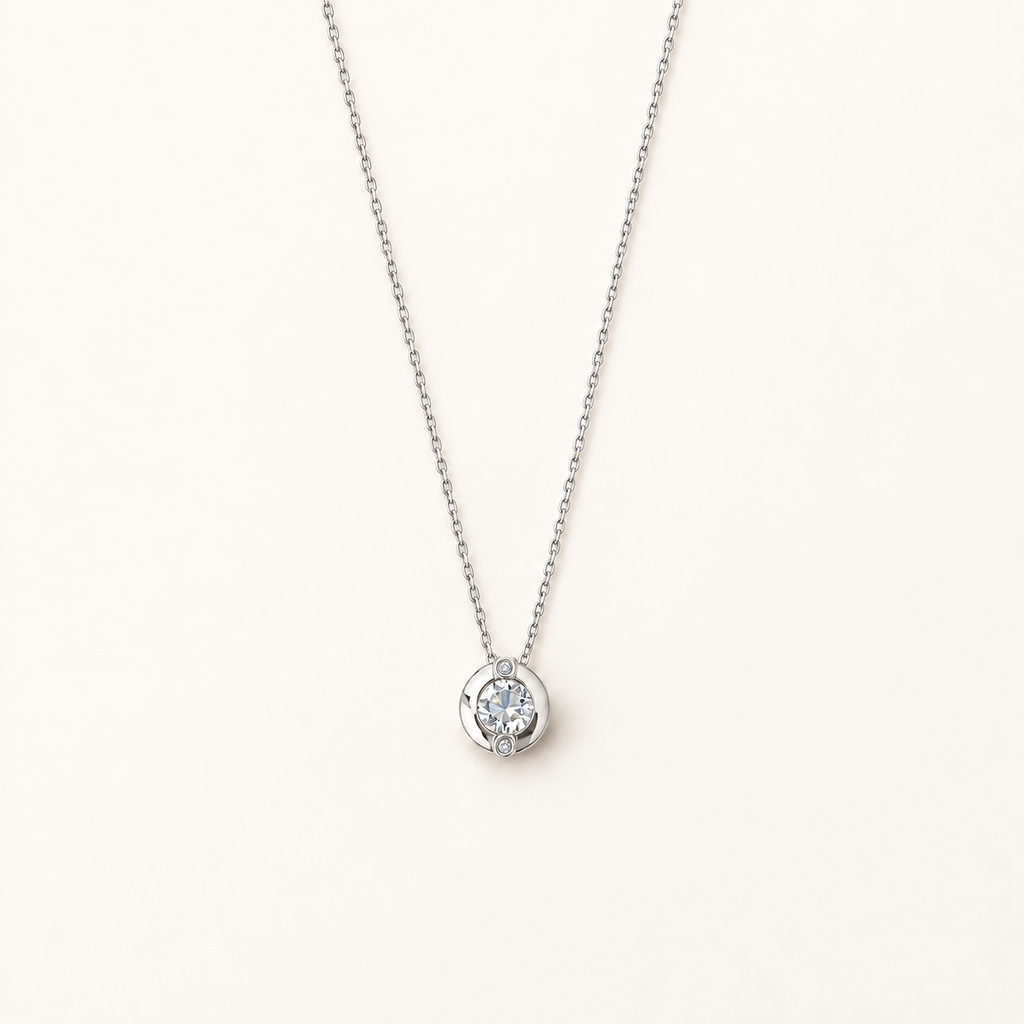 Orbit Crystal Pendant Necklace