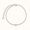 Solitaire CZ Chain Bracelet