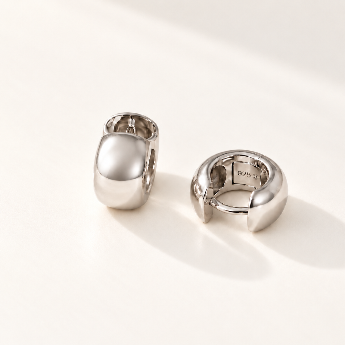 Chunky Bold Huggie Hoops