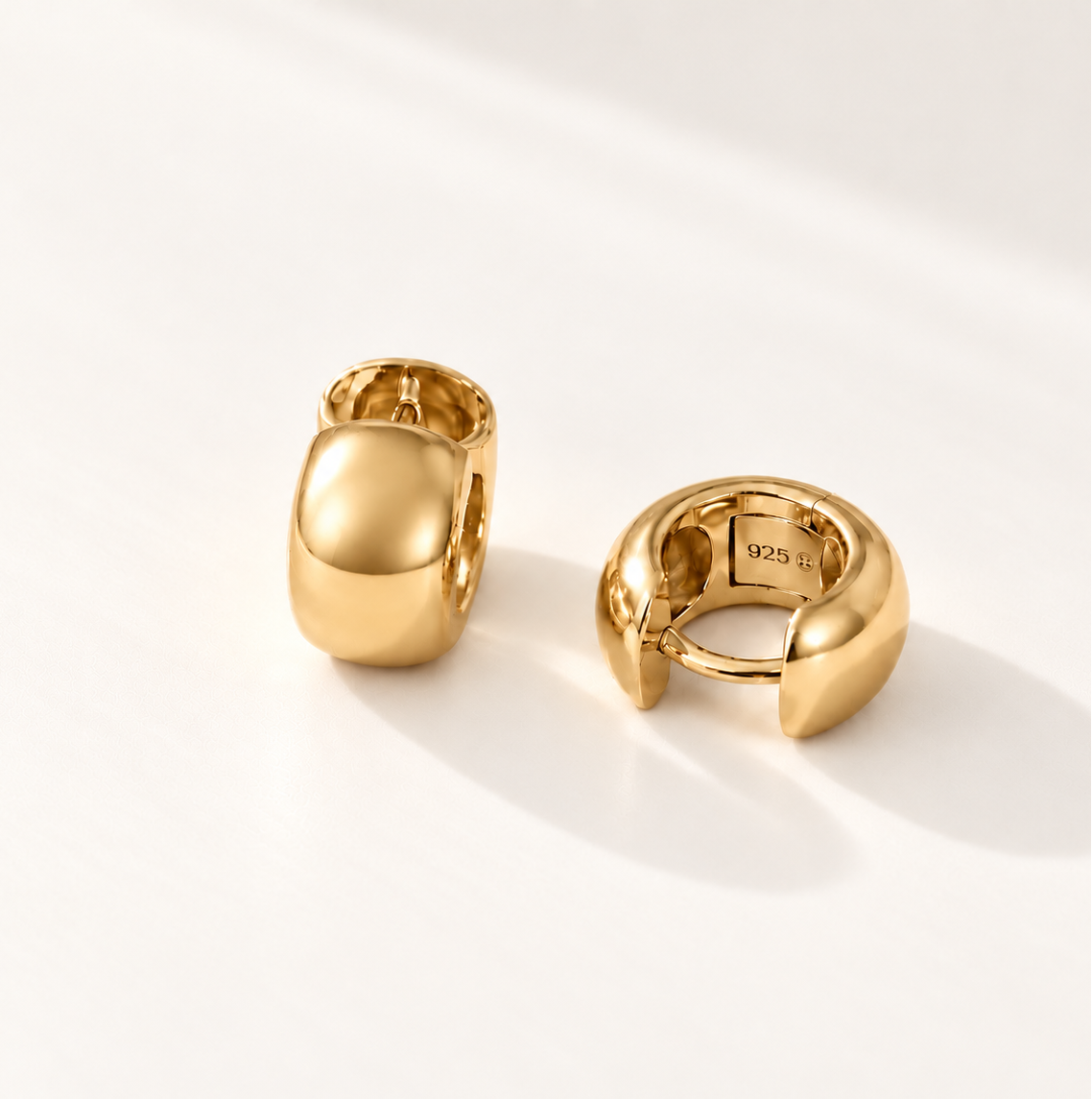 Chunky Bold Huggie Hoops