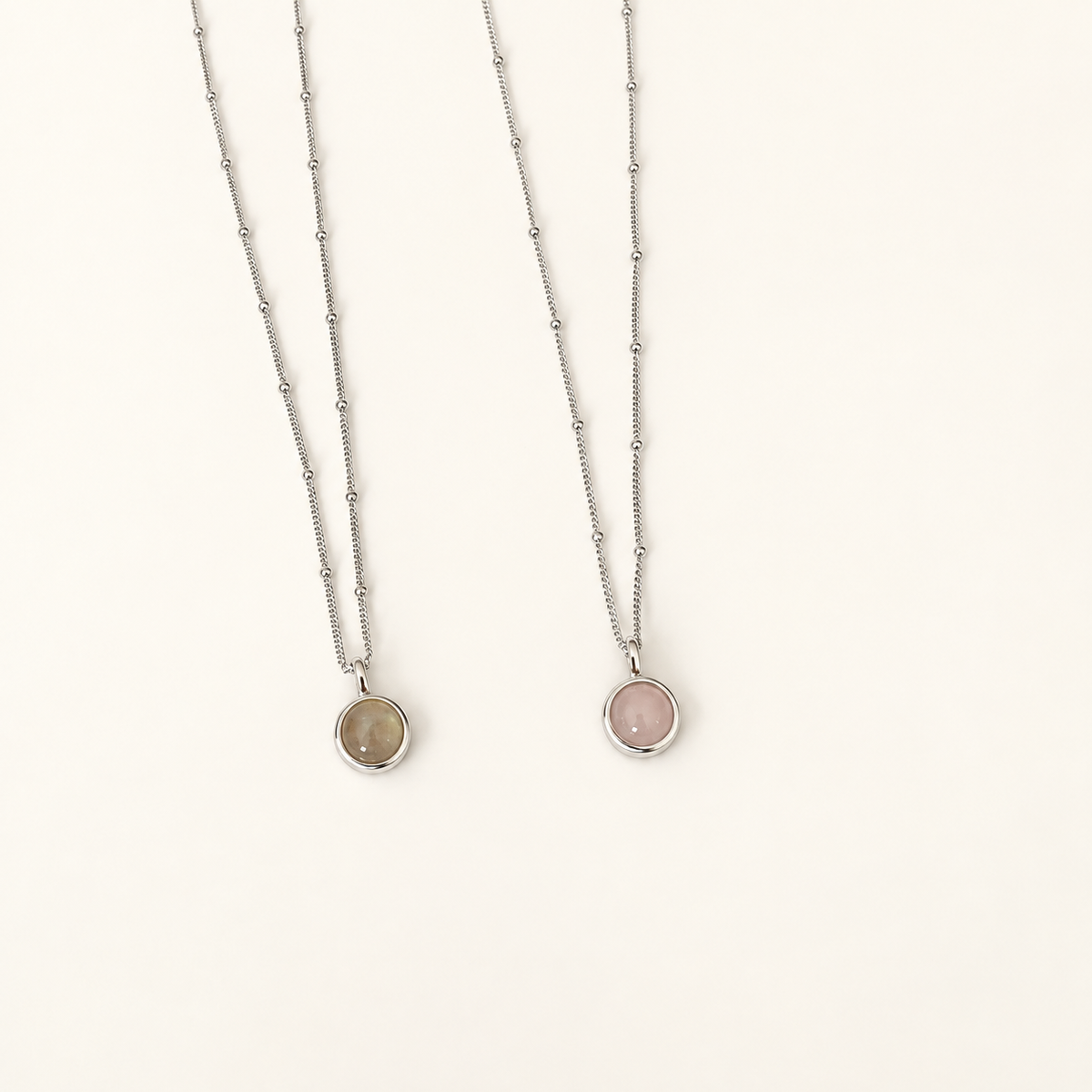 Gemstone Satellite Chain Necklace