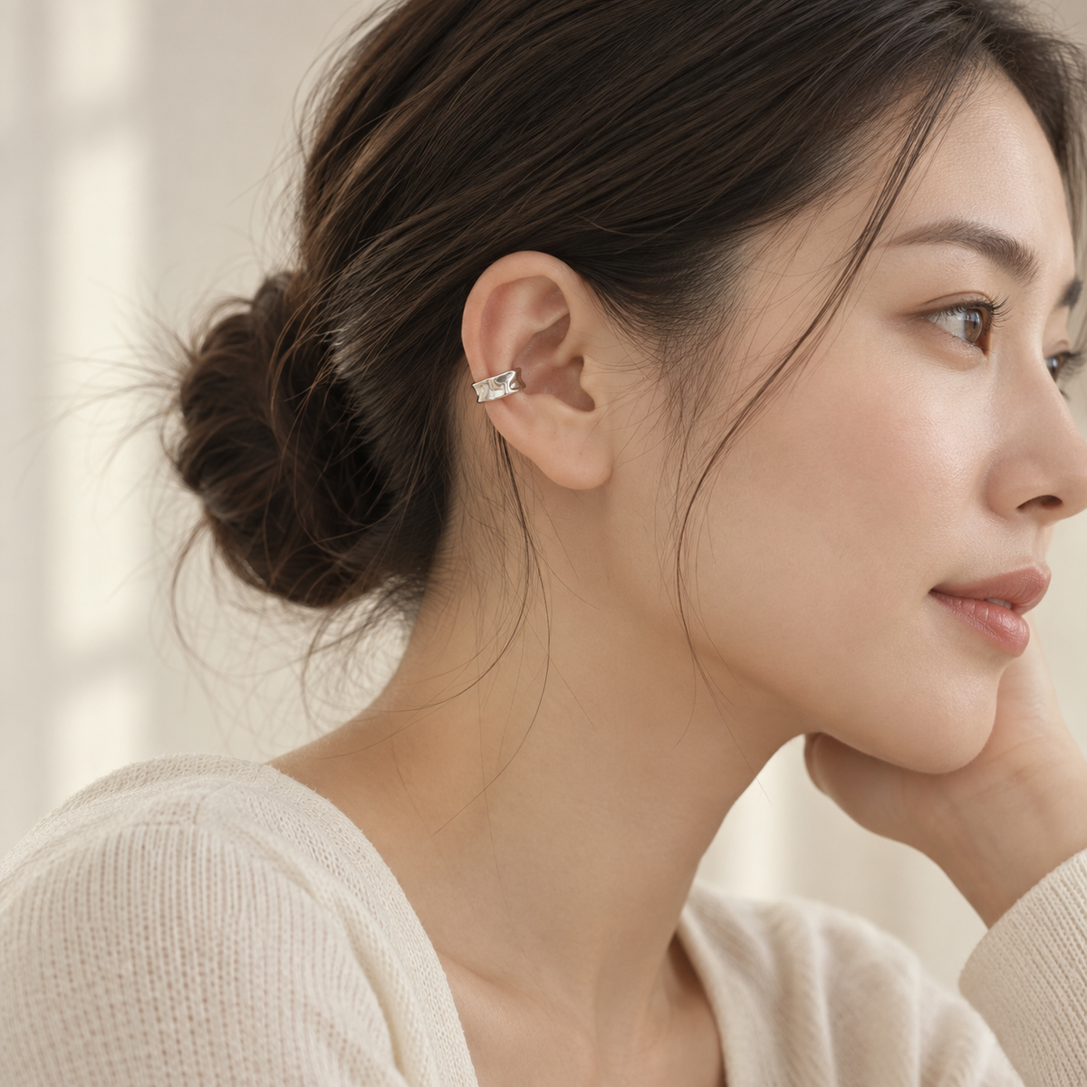 Molten Wide Band Ear Cuff